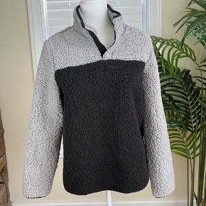 32 Degrees Sherpa Mock Neck Sweatshirt